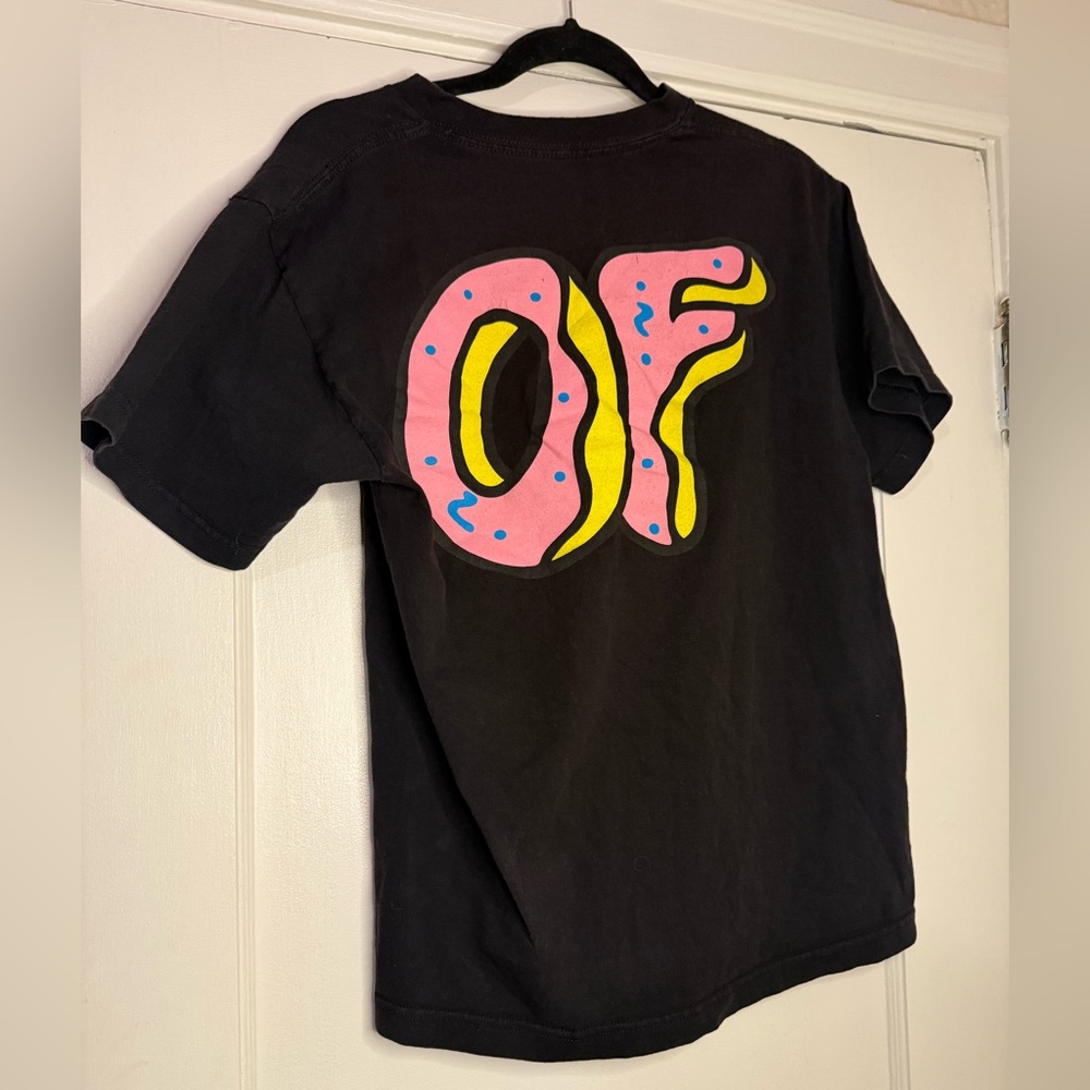 Odd Future Of Donut pink black shirt Medium